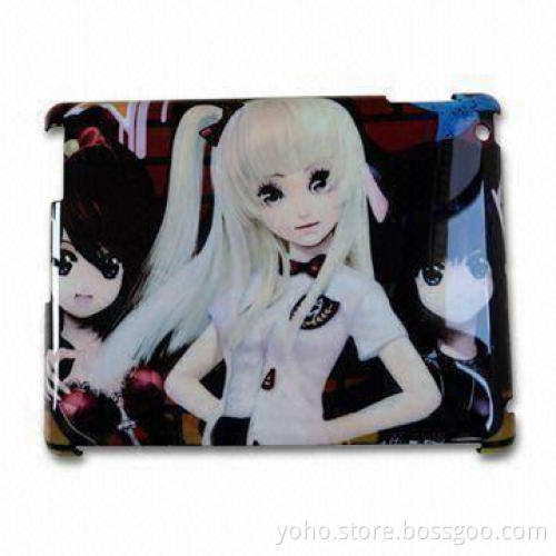 High-quality PC Protective Back Case for iPad 2, Various Logos and Patterns Available